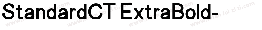 StandardCT ExtraBold字体转换